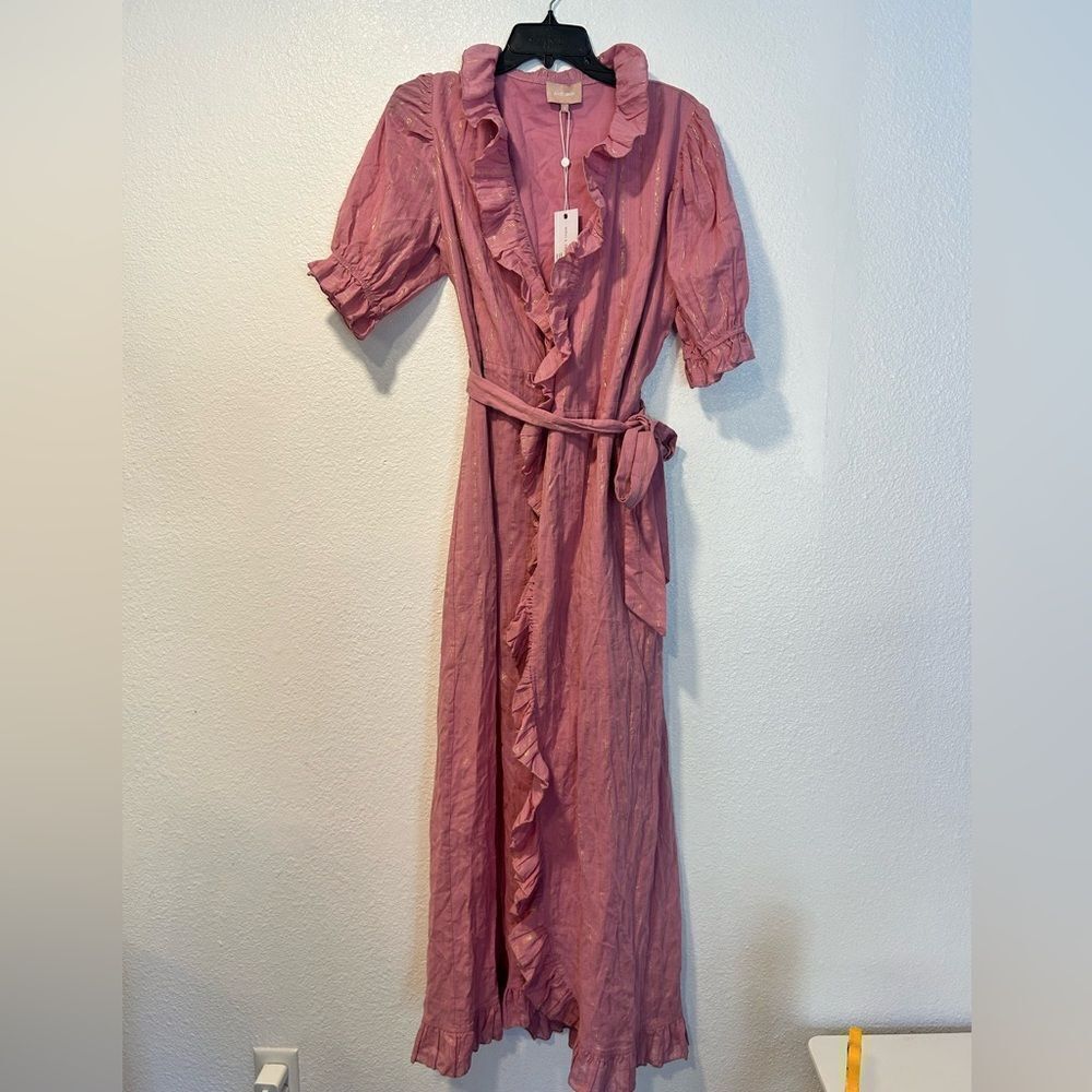 NWT  Kate Leigh Cotton Wrap Dress